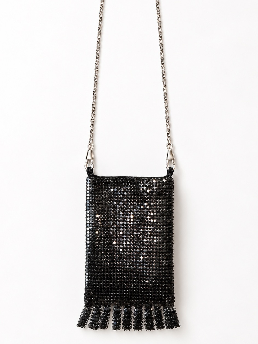 Vintage Y2K Black Rhinestone Mini Shoulder Bag